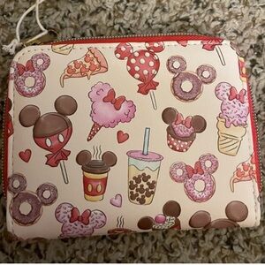 Loungefly Disney Mickey Mouse & Minnie Heart Treats Wallet